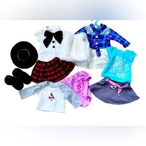 AMERICAN GIRL 18’ Doll bundle of outfits and accessories lot💥 some retired